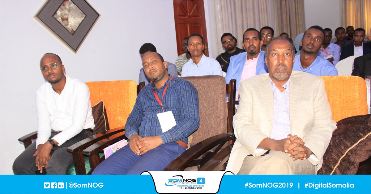 SomNOG's tweet photo. Eng. Abdirizak Abdulle Warsame, VP of Academics at Jamhuriya University of Science and Technology (@JamhuriyaUniv) presented a paper on "Data-Driven Decision Making" at #SomNOG4 conference.
#DigitalSomalia
#SomNOG4
#SomNOG2019
#TechInSomalia https://t.co/RbH6epjw93