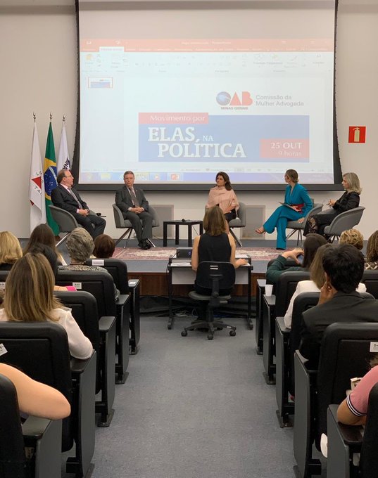 Satisfa&ccedil;&atilde;o de voltar a falar para colegas da OAB/MG sobre a import&acirc;ncia de incentivarmos cada vez mais