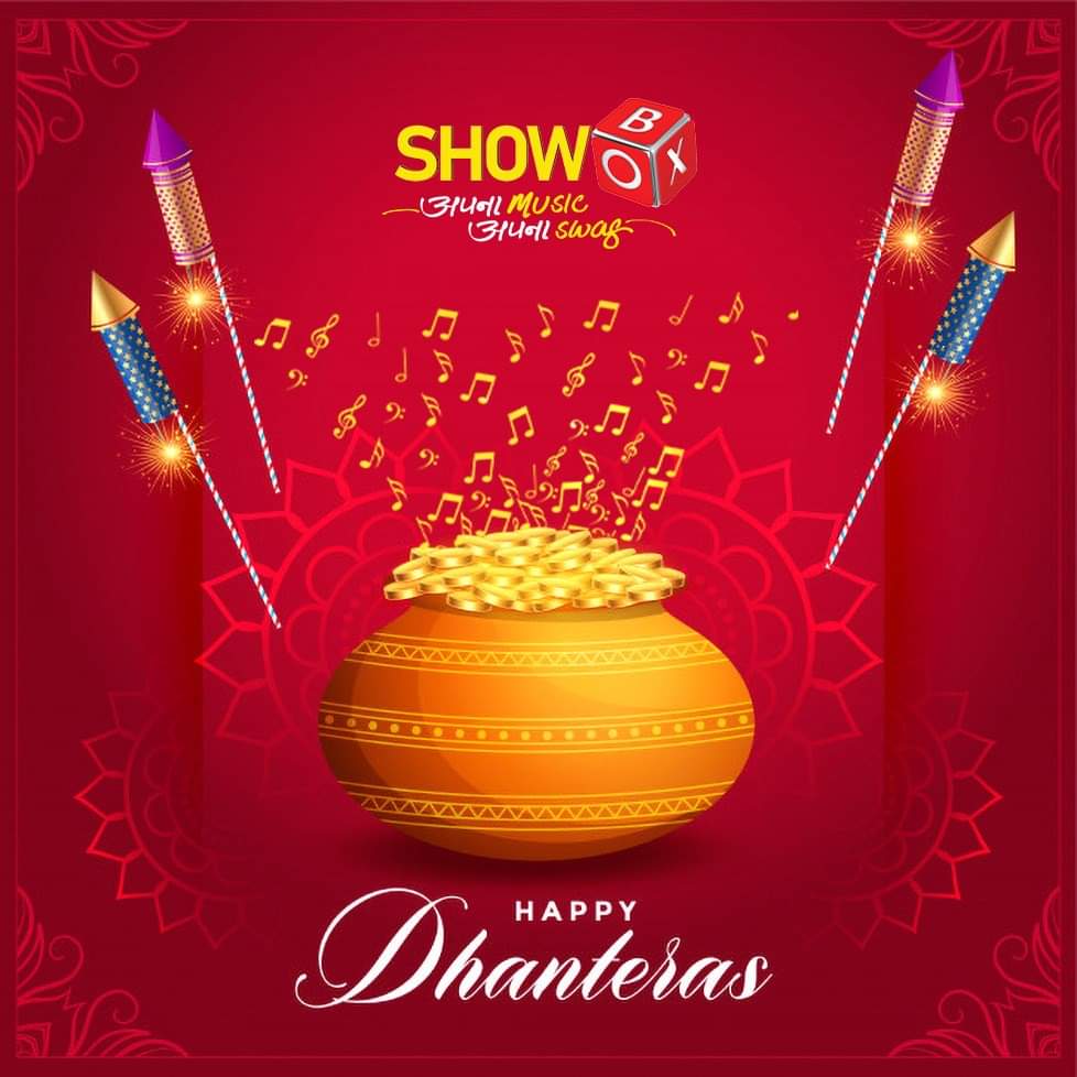 p22c's tweet photo. #ShowBox wishing everyone a very happy #Dhanteras!
#धनतेरस #Dhanteras2019 #festivalseason #apnamusicapnaswag #showboxchannel #musictvchannel https://t.co/m4Uwz7OmxV