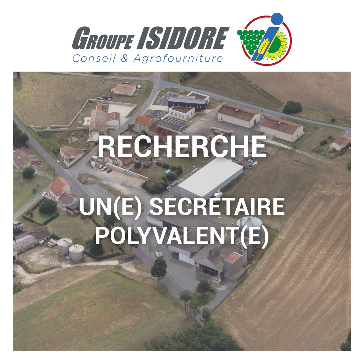 GroupeIsidore's tweet image. [#Emploi]📋

Le #GroupeIsidore recherche un(e) Secrétaire Polyvalent(e) pour un #CDI. 

Poste basé à Gémozac (17).

Plus d&apos;informations sur ce poste➡️bit.ly/2MNVeVO