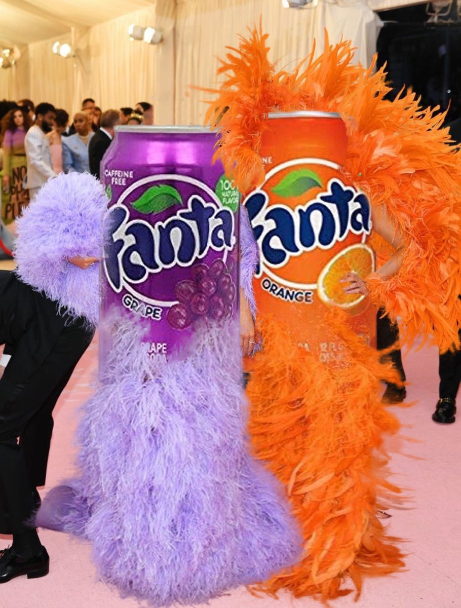 fanta's tweet photo. @KylieJenner We know what we're wearing this year!! 💜🧡 https://t.co/R2UyJokd5d