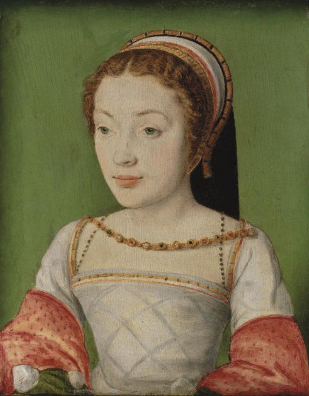 OldPortraiture's tweet photo. Born #OnThisDay in 1510: #RenéeofFrance (1510-74), #DuchessofFerrara as wife of #ErcoleII d'#Este; daughter of #LouisXII 

#Portrait by #CorneilledeLyon (1500-75), ca. 1530s

#Valois #RenéedeFrance #Portraiture #Renaissance #FrenchArt https://t.co/CpUrBWCAhU