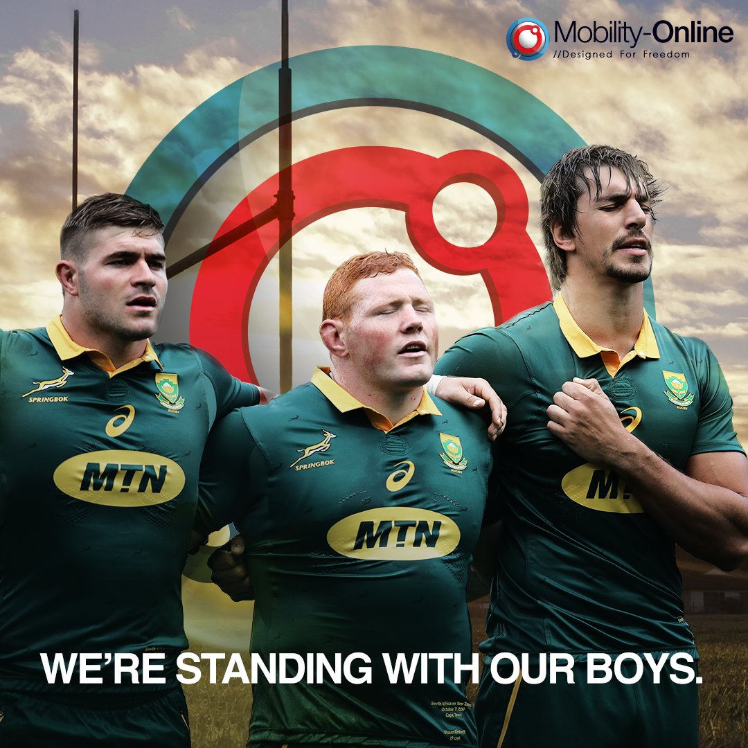 ValueVehicleSA's tweet image. We're standing with our boys this Sunday - are you? We hope that you and your loved ones will enjoy watching our game against Wales as much as we will. Mobility-Online wishes you a fantastic weekend!
#rugbyworldcup2019 #Rugby #southafrica #Springboks