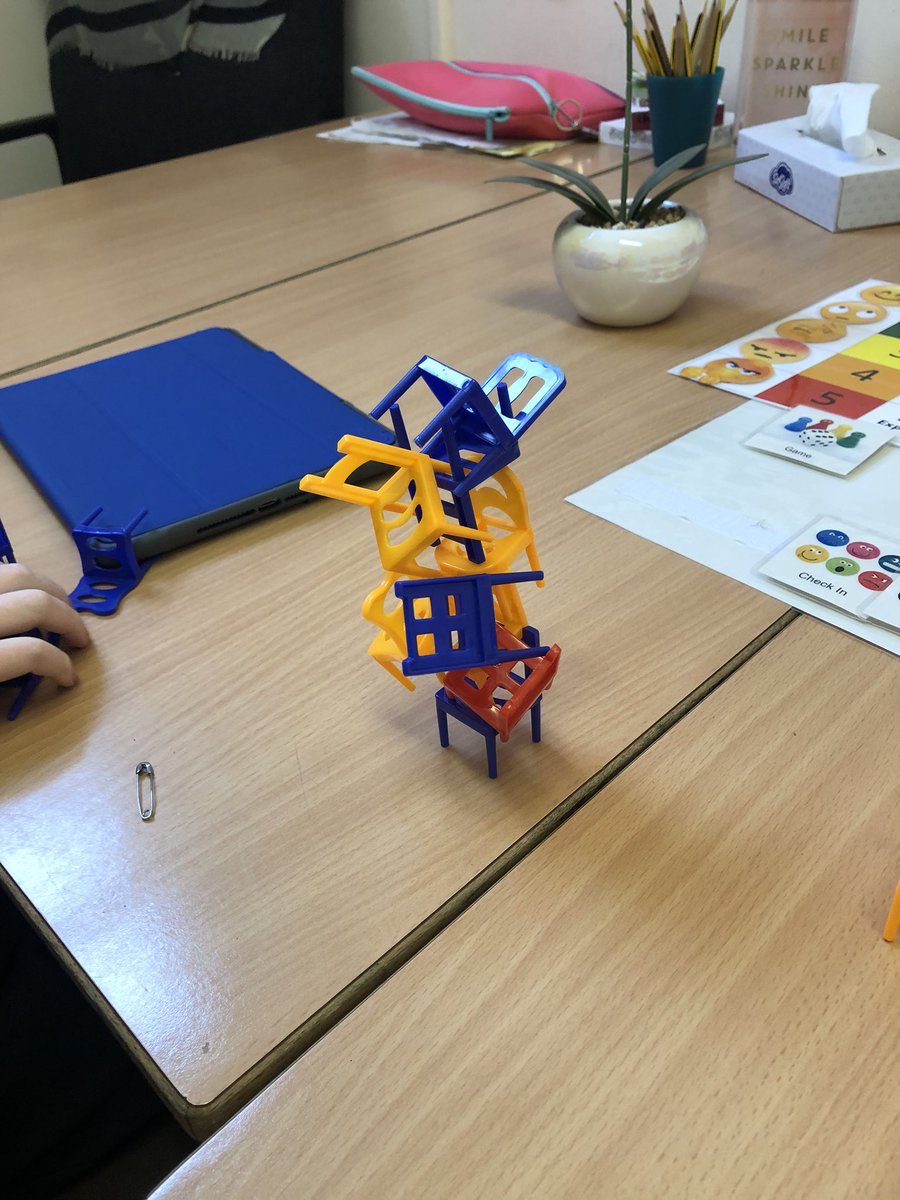SPark2607's tweet photo. Challenging ourselves building a tower of chairs for our starter today. Building resilience and problem solving skills. #watchusgrow @IWBSPrimary https://t.co/gXMNtZMYXg