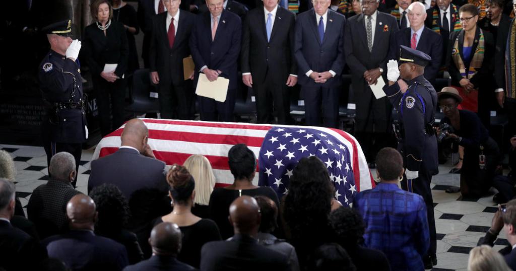 CBSNews's tweet photo. The funeral service for the late longtime Maryland congressman Elijah Cummings will be today. Watch on CBSN starting at 10 a.m. ET. https://t.co/8SGSJVrng2 https://t.co/fCfd9fKPzX