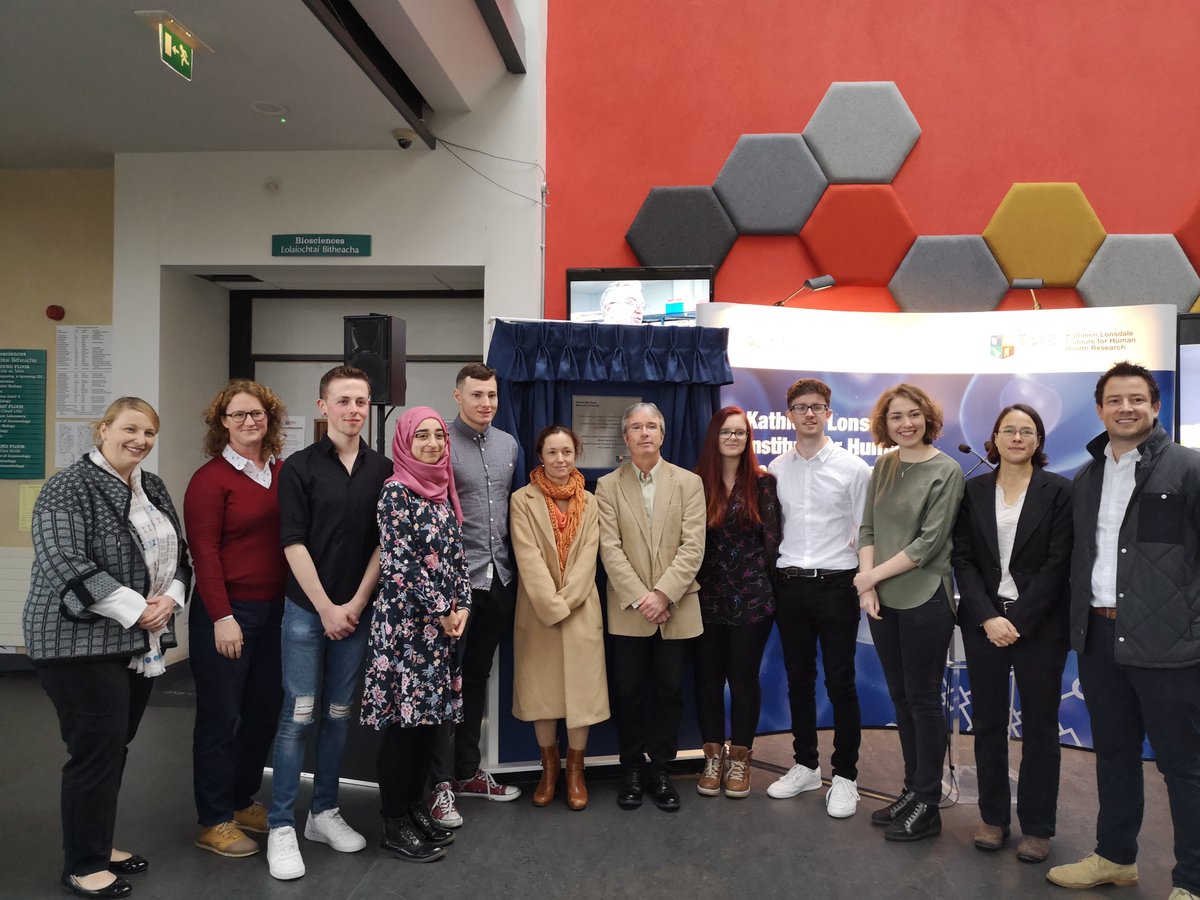 MaynoothChem's tweet photo. An exciting day @MaynoothUni as The Kathleen Lonsdale Institute for Human Health Research @MULonsdale is launched. @MaynoothChem looks forward to contributing to world class research to improve the health and well-being of the World's population! @scienceirel #LoveIrishResearch https://t.co/XhzeKWHuHF