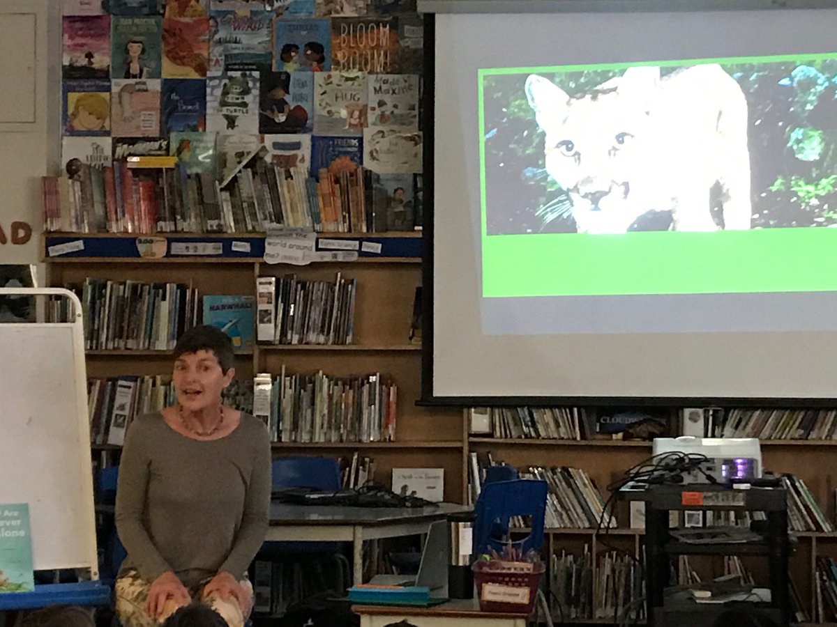 EcoSchoolsTDSB's tweet photo. @elinkelsey speaking to Grade 3 and 4 students at Huron PS about what she loves most about spending time outside #naturelovers #getoutside #ecooptimism #ecologicalliteracy https://t.co/tDjz1LWKHV