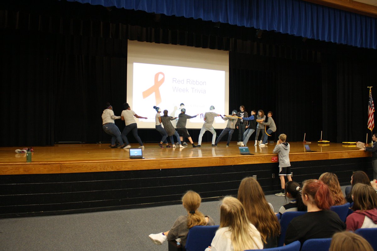 Red Ribbon Week Assembly <a href="/kgmsfoxes/">KGMS Foxes</a> 
<a href="/KGCSdivision1/">KGCS Division</a> 
#DoNotSlipIntoDrugs
Tug of War in socks - such fun!
