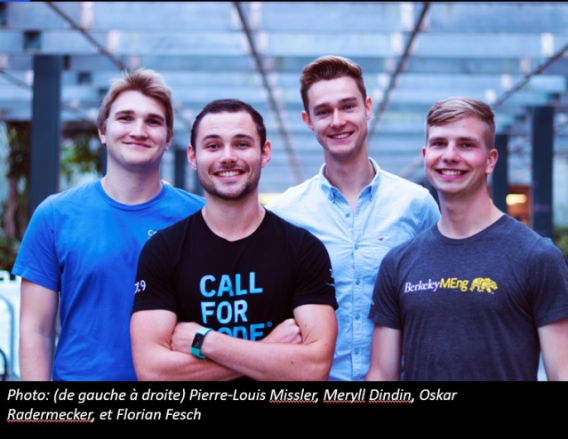 AnneSoScher's tweet photo. Félicitations à l'équipe Franco-Européenne 4ème au #CallForCode avec #ProjectAsTer -identification du niveau de priorité des appels d’urgence/catastrophe naturelle. @DindinMeryll, @PierreLouis, @FlorianFesch, Oskar Radermecker, Thomas Galeon. #techforgood https://t.co/GfmOpmkcGd