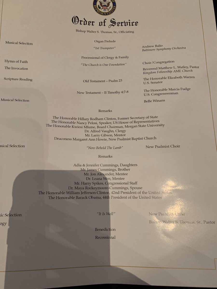 JuliaWilson_DC's tweet photo. Wilson Global joins the family &amp; congressional leaders &amp; loved ones at funeral of Cong. Elijah Cummings in Baltimore . https://t.co/Qv8EN4sb4T