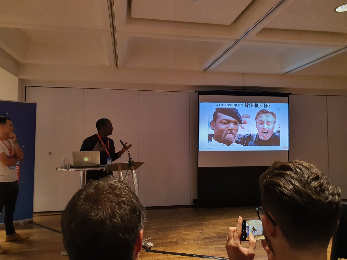 umair170's tweet photo. Norbert and Richard did a great job busting the biggest myth, ”Accessible websites are ugly and boring”. Turns out they can be beautiful for everyone equally, including the 15% of the population that requires assistance using the web. #ANDHorizons https://t.co/7HpoAaCTAu
