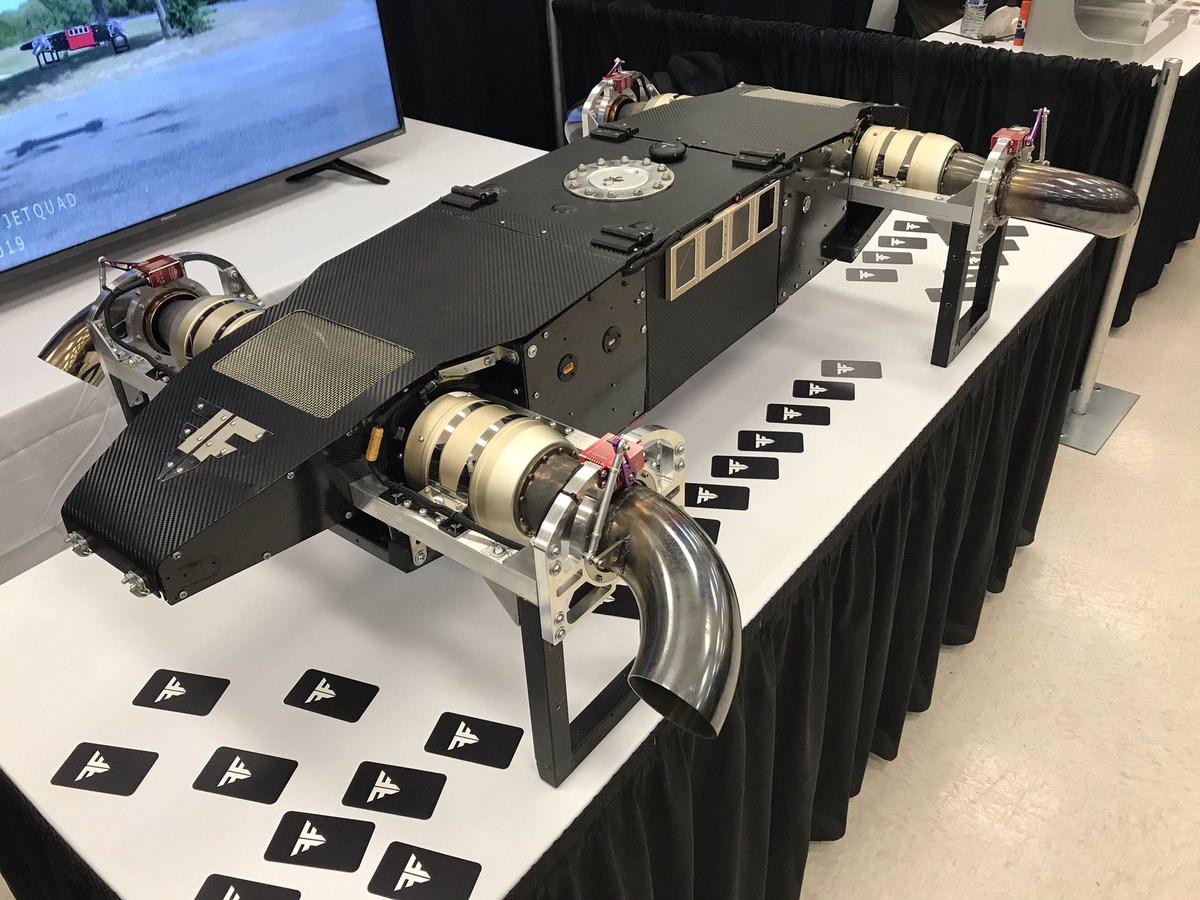 FusionFlightInc's tweet image. All carbon fiber AB5 JetQuad Drone! #fusionflight #jetquad #uas #uav #jet #drone #aircraft #quadcopter #multicopter #diesel #turbine #microturbine #jetengine #vtol #hover #testflight #autonomous