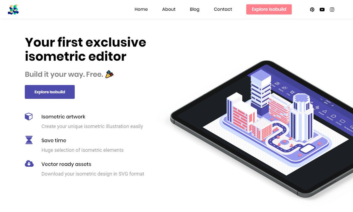 Devcide1's tweet image. Isobuild - The first exclusive isometric editor
#isometricview #isobuild #desktop #illustrations #assets #development
via isoflat.com
☛ amp.gs/qECY