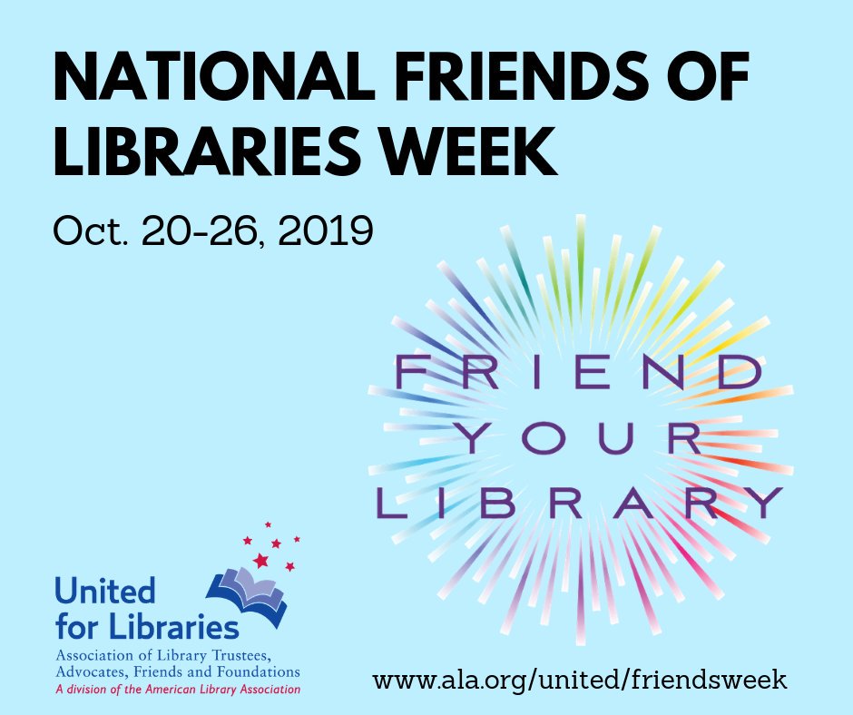 COStateLibrary's tweet image. Before the week is over, don't forget to Friend your Library!
#NationalFriendsofLibrariesWeek
#libraryfriends
