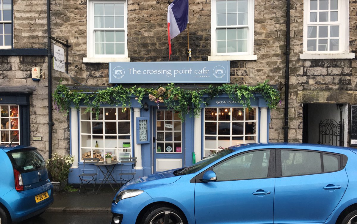 OziasMidwinter's tweet photo. Arguably the best cafe in the Lakes - no trip to Kirkby Lonsdale is complete without a veggie ciabatta at @crossingptcafe https://t.co/pbsr1wiSQU