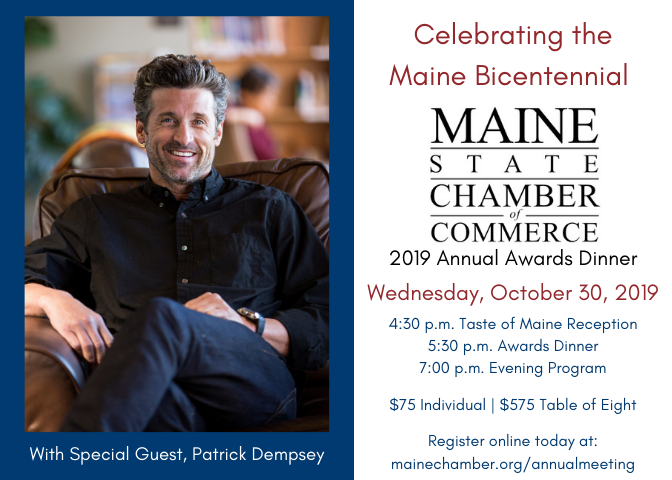 MaineChamber's tweet photo. #MaineChamber Pres Dana Connors, a @OfficialME200 commissioner: “Our annual dinner guests and honorees impact Maine’s progress and success. We are excited to hear their perspectives on what makes #Maine special, and to celebrate their contributions."    https://t.co/iBWXKK8SeD https://t.co/qVqpNFlzRz