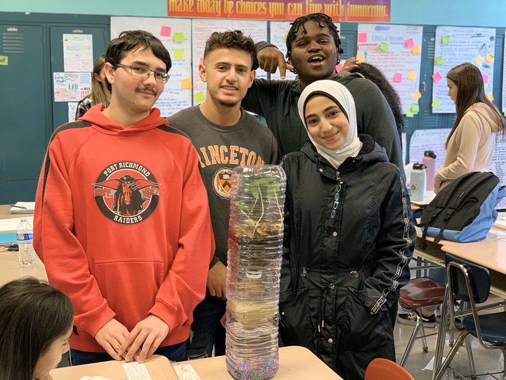 thesciencediva's tweet photo. TGIF and I am soooo excited! Completed Eco Columns by my #APES Students! #nycpublicschools #apenvironmentalscience #MathforAmerica #mfa #nycpublicschoolteacher #scienceteacher #sciencerocks #ecosystems #ecocoloumns #apforall https://t.co/wq14GrFPCj