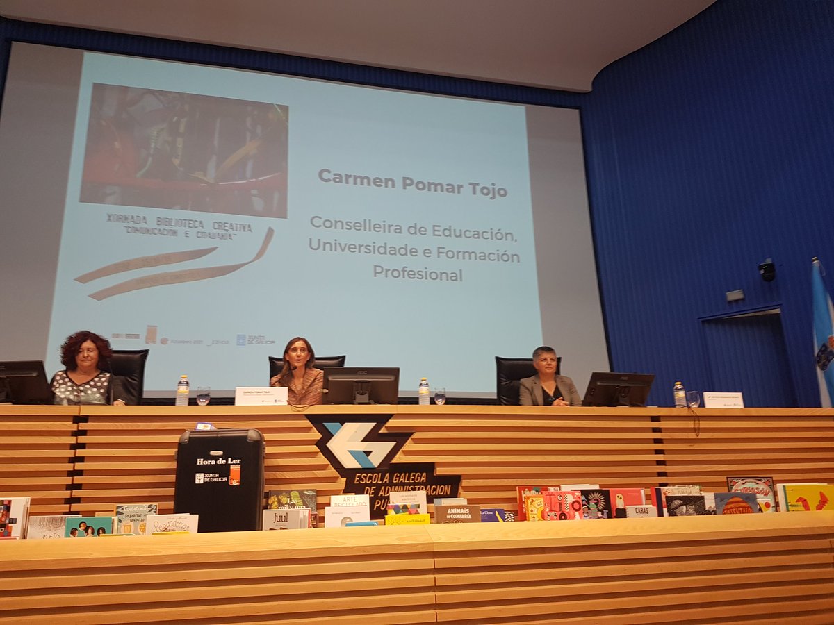 pousa_maria's tweet photo. Arranca a sesión de tarde coa Conselleira de Educación #bescolaresgal #BE3C #BECCC https://t.co/q4GZWoHISc