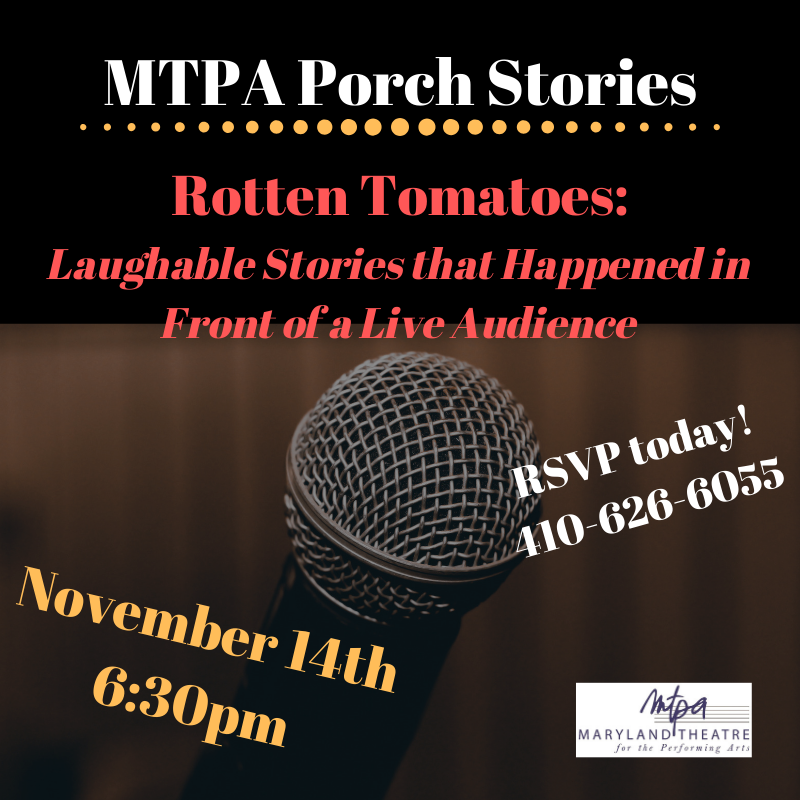 TheMTPA's tweet photo. We know everyone has had their "moment" on stage. Share your funny five-minute story with us at our next Porch Stories!   RSVP: https://t.co/c1fg2an4qA

#Livecomedy #Storytelling #truelifestories #liveperformances https://t.co/2aLtuU30rU