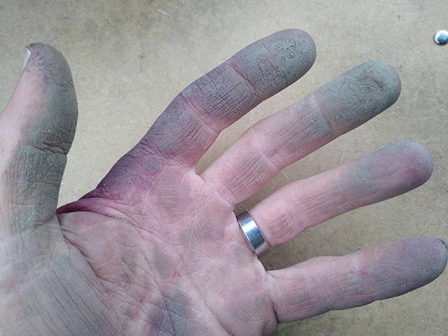 CrookedCuke's tweet photo. My boys complain when I touch their skin. I can't blame them: my hands are too rough at this time of year. In the middle of winter they will be soft again, and next spring I'll blister and gradually toughen through summer and back to fall... https://t.co/GDlEQURF1r https://t.co/kwXQYOX88s