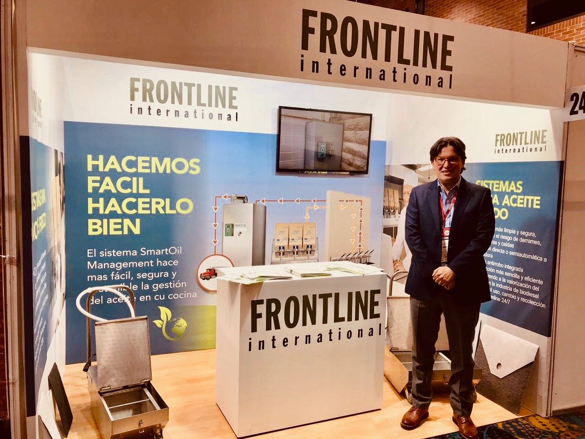 Frontlineii's tweet photo. We're so excited to be exhibiting at #ExpoLaBarra2019 in Bogotá Colombia today! Stop by and say hello to Santiago at booth 24 and discover what’s new in #SmartOilManagement! 
@RevistaLaBarra https://t.co/1fAlF1bP2E