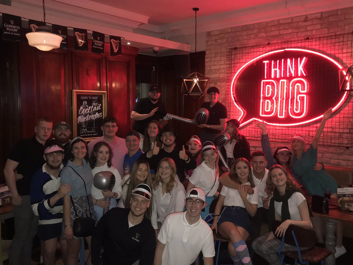 UoGGeogSoc's tweet photo. Lovely seeing so many new faces at GeogSoc this year! We hope you all enjoyed pub golf and we’ll see you on Halloween🍻🍻 https://t.co/yrj51ldsWN