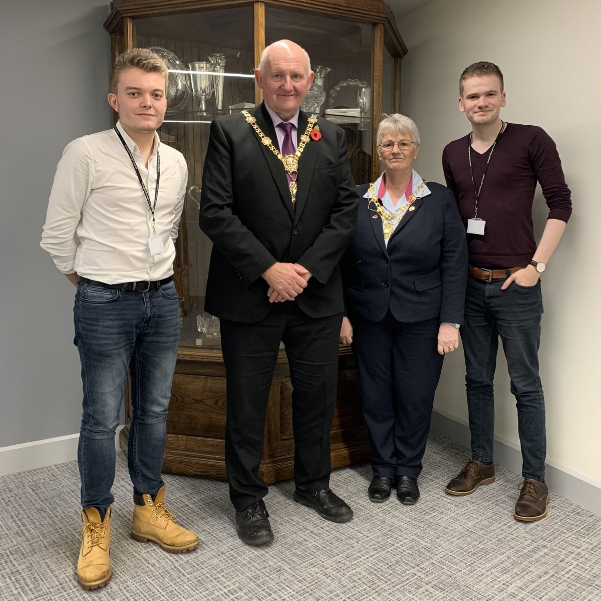 PheasantOpera's tweet photo. Lovely meeting and interview with the Mayor and Mayoress of Harrogate! @MayorHarrogate both really passionate about young people in North Yorkshire and the work we’re doing! #pheasantopera 🎭 https://t.co/RIIYS3Pimb
