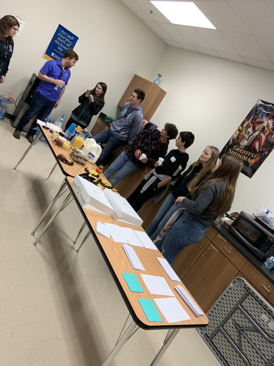 Thank you so much @knightheatre for the breakfast!!! The fine arts teachers are so lucky!!