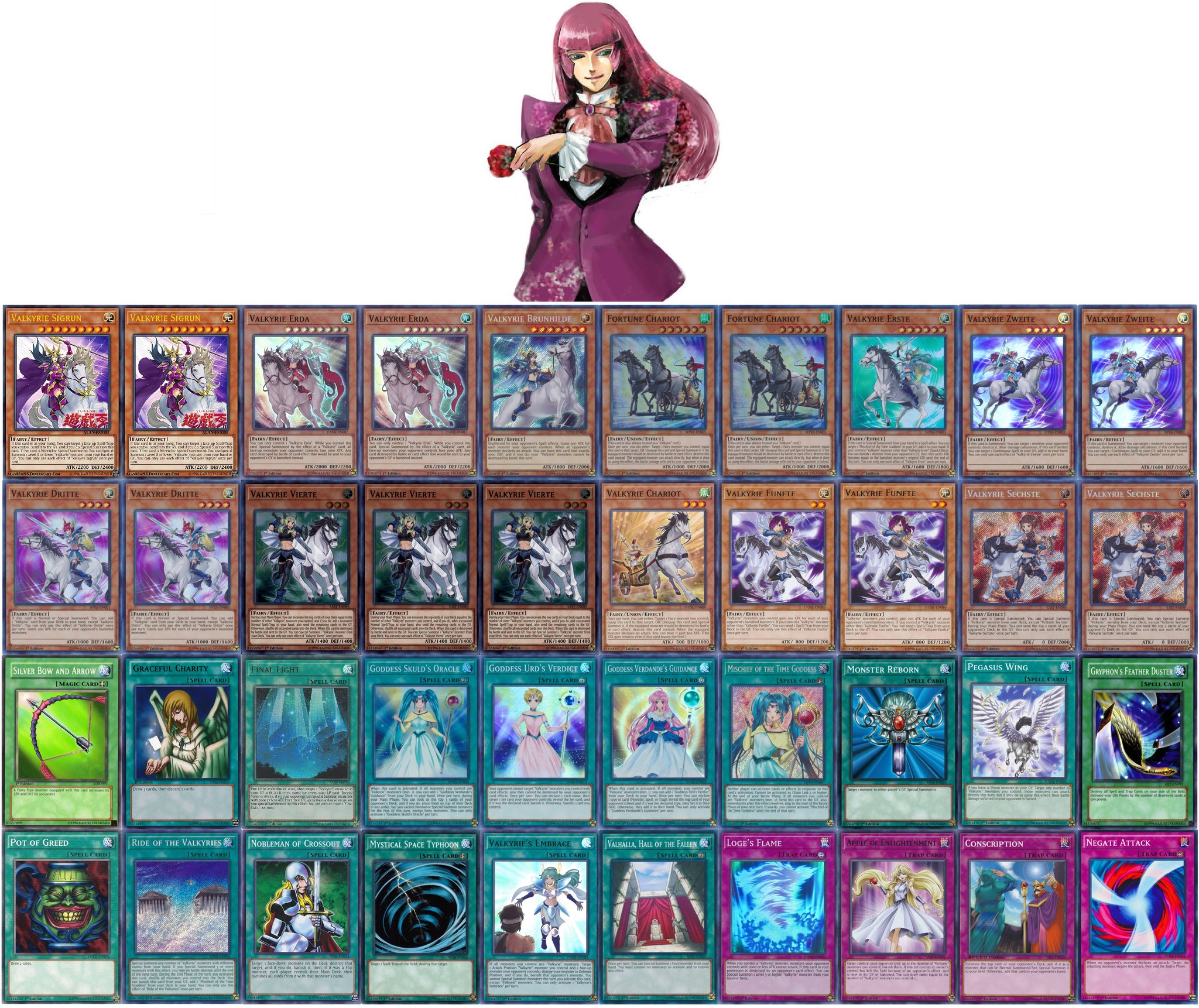 valkyrie deck yugioh Yu-Gi-Oh! - Erste - SHVA-EN003 - Super Rare - 1st Edition Single Cards Yu-Gi-Oh Anime Recipes on X: