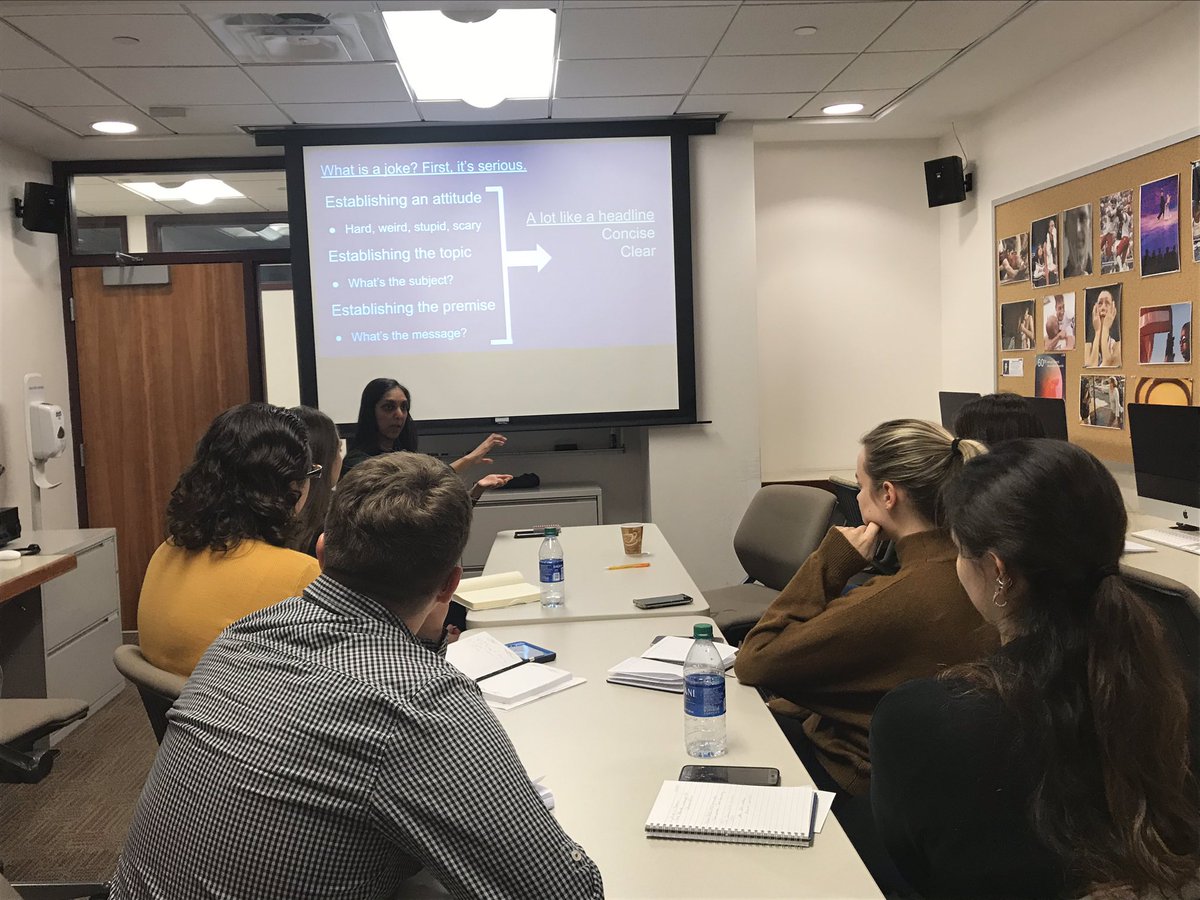 JasonCMarvin's tweet photo. βWho here considers themselves funny?β
@KashaPatel is integrating elements of science writing and stand-up in her activity βBringing Comedy to Science!β Our @ComSciConSciWri attendees are learning about humor mechanisms and how to recognize their comedic voice in storytelling π€£ https://t.co/R6nkyjUT8N