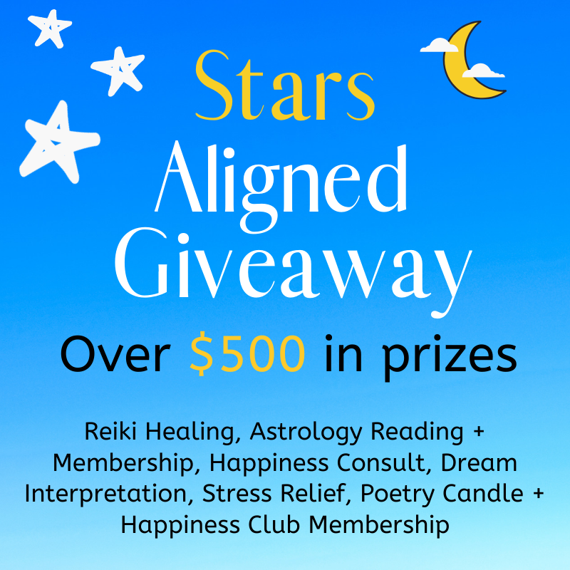 HappinessDepend's tweet photo. Enter The Stars Aligned Giveaway: Win over $500 in Prizes to heal the soul. 
Enter here: 
https://t.co/wHdoHV4AEz

#reiki #astrology #stressrelief #Happiness #candles #DREAMS #giveaway #innerharmony #starsaligned https://t.co/9brgpfwbZD