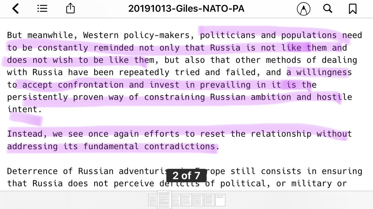 7/ RUSSIA IS NOT LIKE THE WEST: “Western policy-makers, politicians and populations need to be constantly reminded not only that Russia is not like them and does not wish to be like them—but also that other methods of dealing with Russia have been repeatedly tried and failed.”-KG