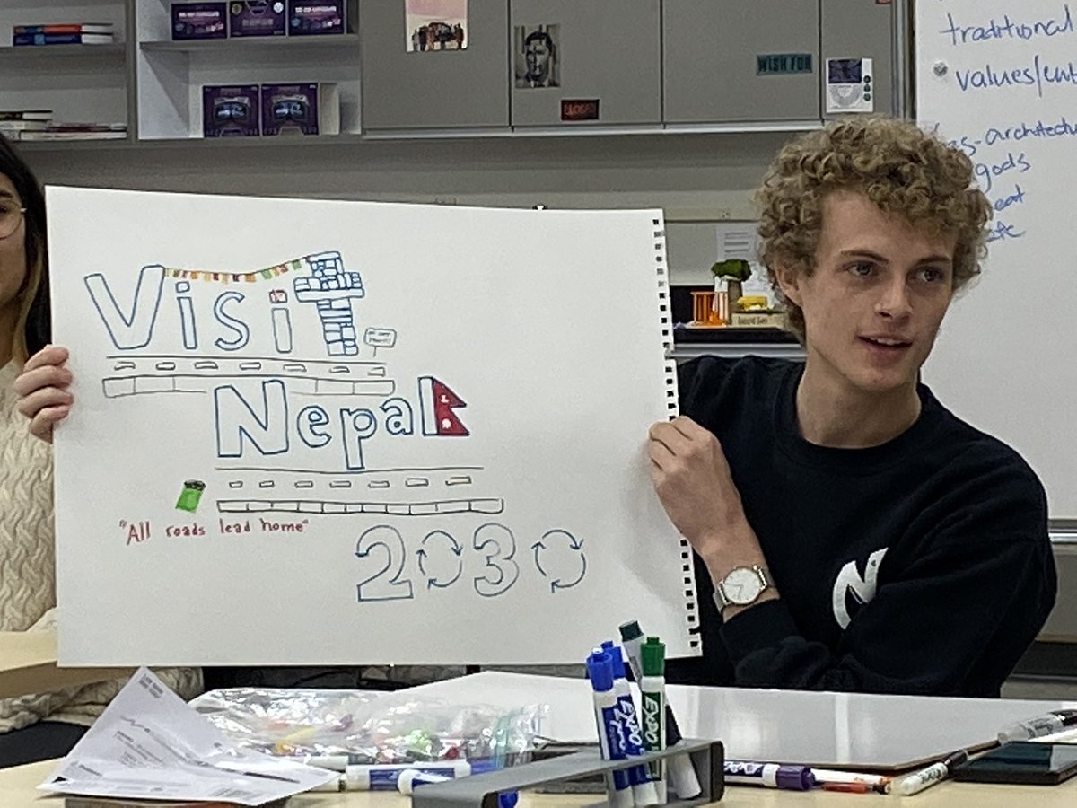 shannonconley33's tweet photo. More shots from today’s STS Future Lab engagement with Dr Galen Murton on infrastructure imaginaries in Nepal @jmu_innovation @JMUCivic @EngagedJMU #engagedsts #stspedagogy https://t.co/7Wlo0G69id