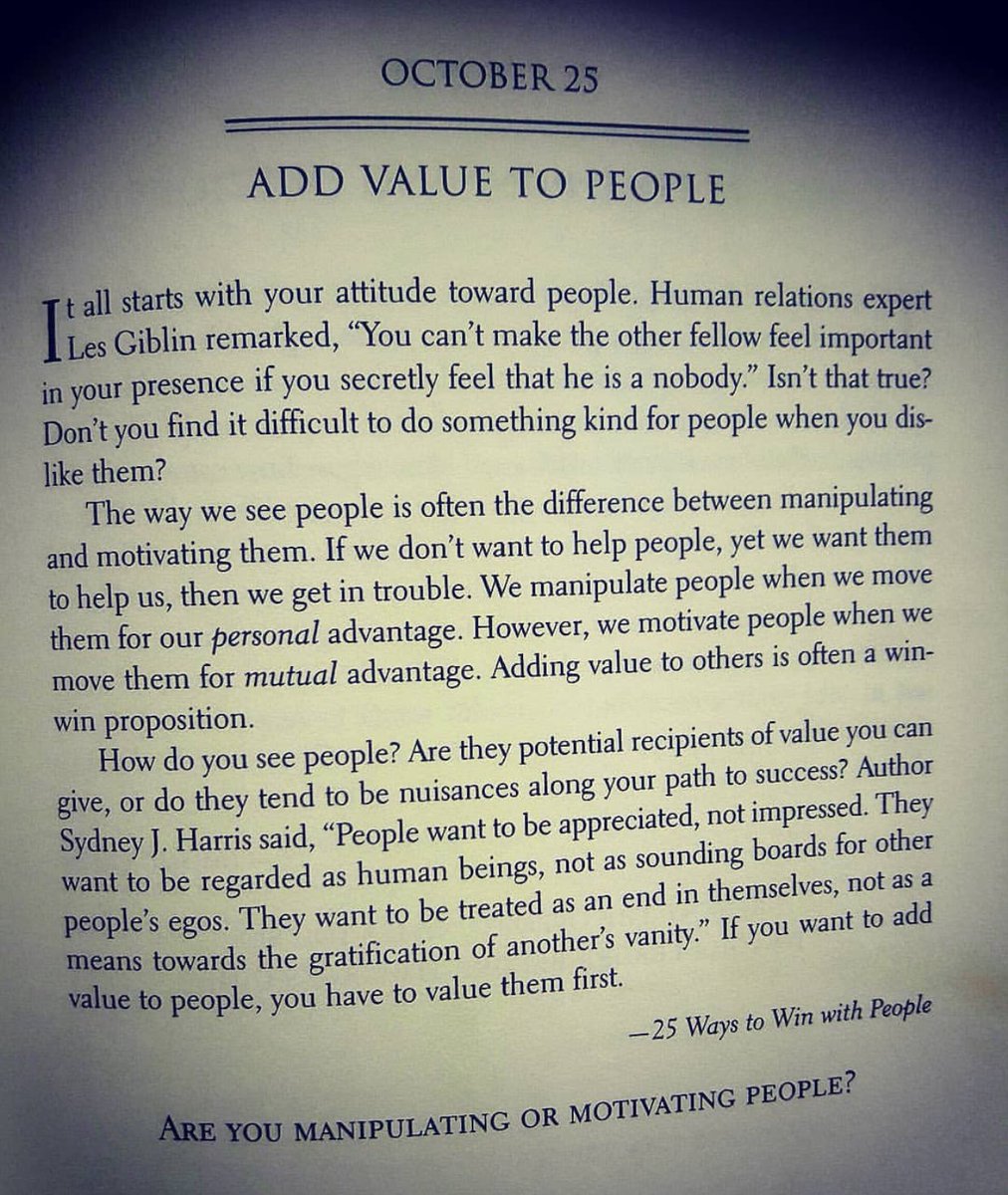 cornelkakrabah's tweet photo. Value people first before attempting to add value to them.
@JohnCMaxwell https://t.co/eYXdtzqtOx