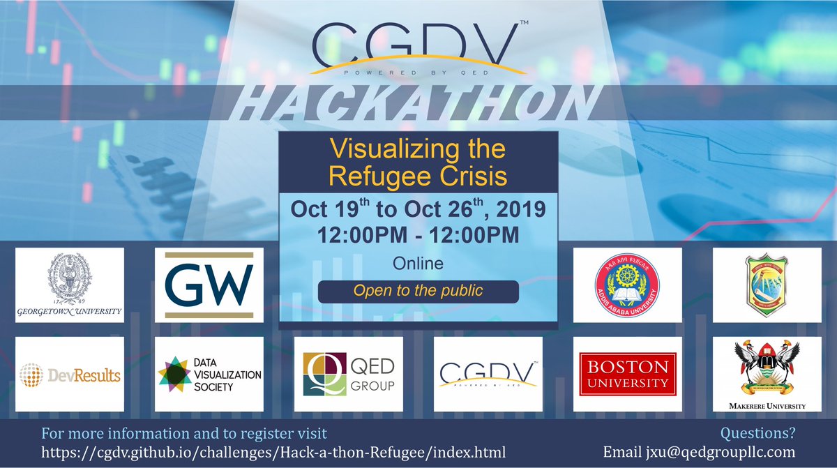 Q2Impact's tweet photo. Just 1 day remaining for submissions to #CGDV’s Hackathon on the global refugee crisis! 😨Upload your #dataviz to win! https://t.co/F3gwaQUY5Y https://t.co/4HTTv3AQAh