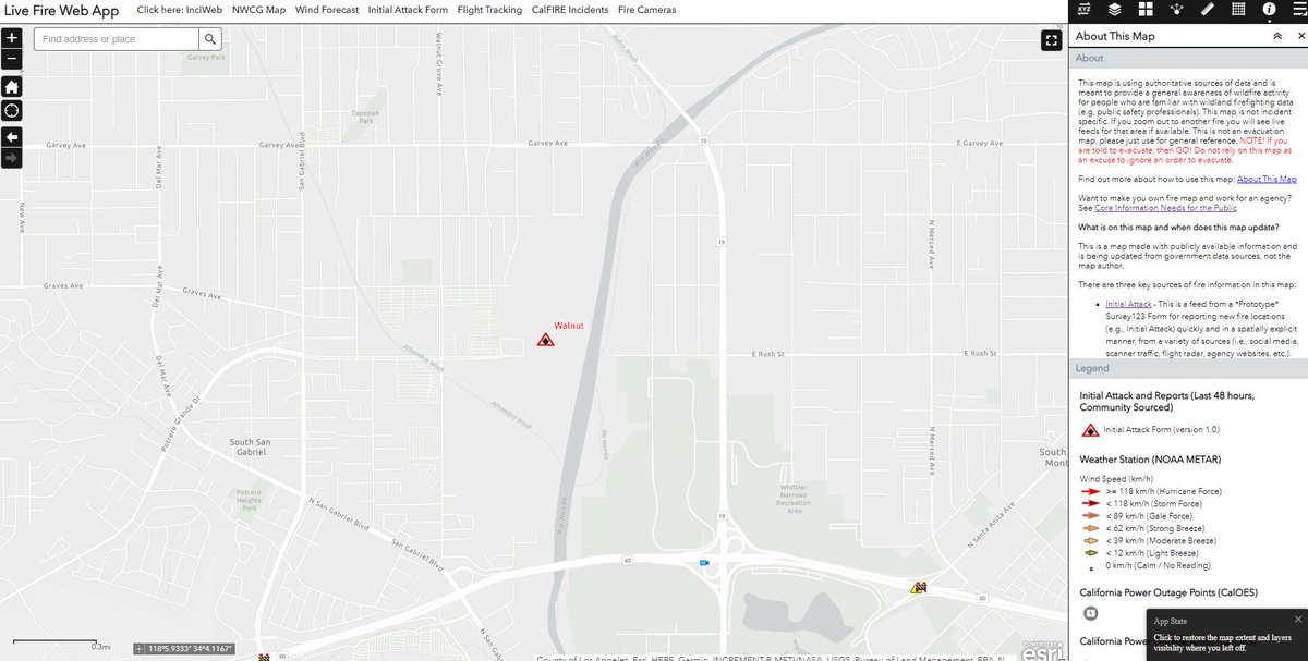 pjdohertygis's tweet image. This is the approximate location of #WalnutFire near Rosemead, based on reports from @lacfd 

Map: arcg.is/1zeSWm