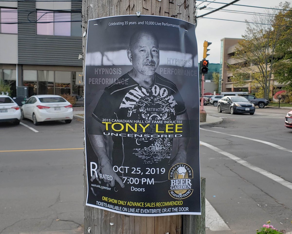 Tony Lee has been making people laugh for years. He's back in #charlottetown for his XXX hypnotist show tonight!
