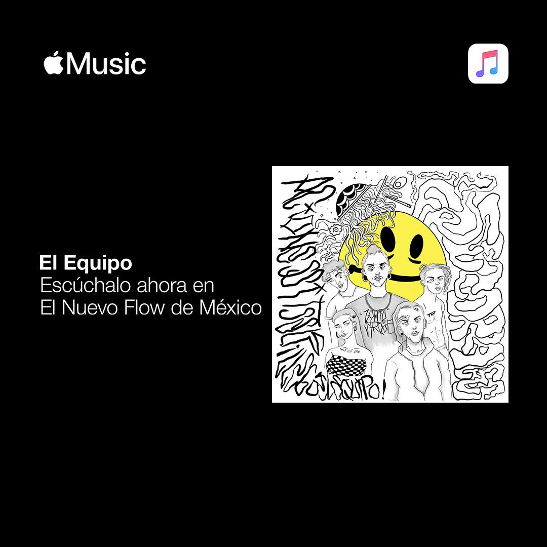 Nuestro nuevo sencillo 'El Equipo' ya está disponible! 
Agradecemos al equipo de 
@AppleMusicES por seleccionar este track para el #1 de su playlist #ElNuevoFlowDeMéxico Recuerden que ésta es #LaNuevaOla @BastardoSkuatMx
 2020 2047
@marianette 
@elotroclub music.apple.com/mx/playlist/el…