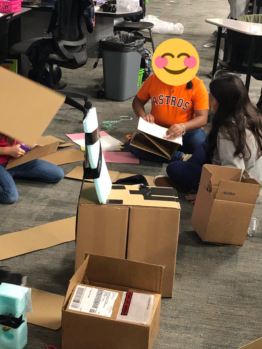Queenjksn's tweet photo. Check out the seating the 5th graders designed! @AdamElementary @CFISDScience #adameagles #CFISDspirit #cfisdsciencedayofdesign https://t.co/4TR3QA2gwT