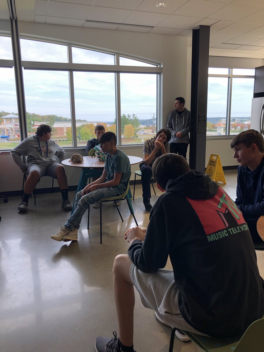 PcpsStudents's tweet photo. @PowhatanHS Ss learning about careers at @ENVMoneyGuide. Loved trying their flexible seating too! @PCPS_Supt @ENVMoneyGuide https://t.co/CTwcviEKNT