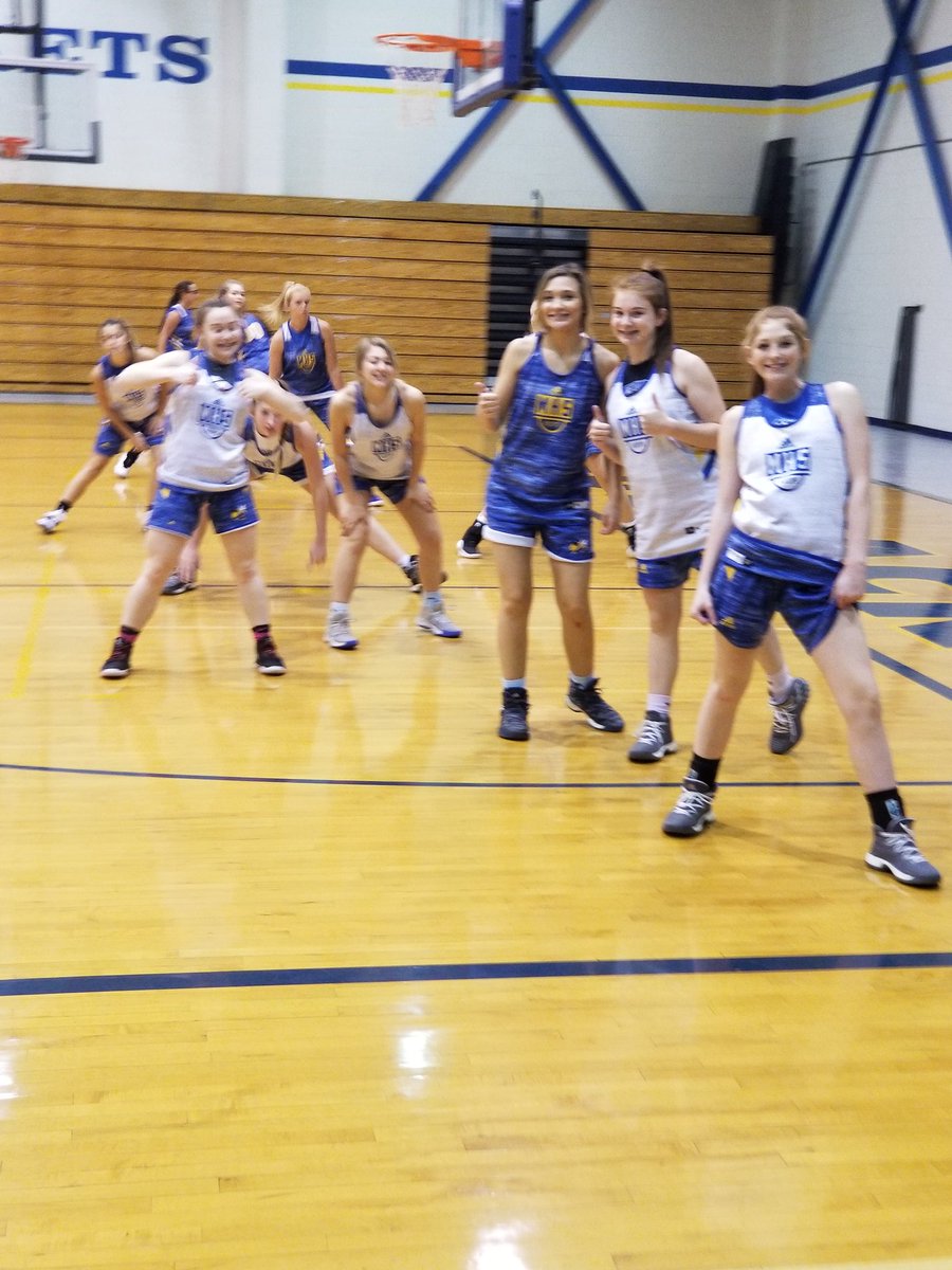 Lady Jackets Happy to practice on a Friday Night!!!