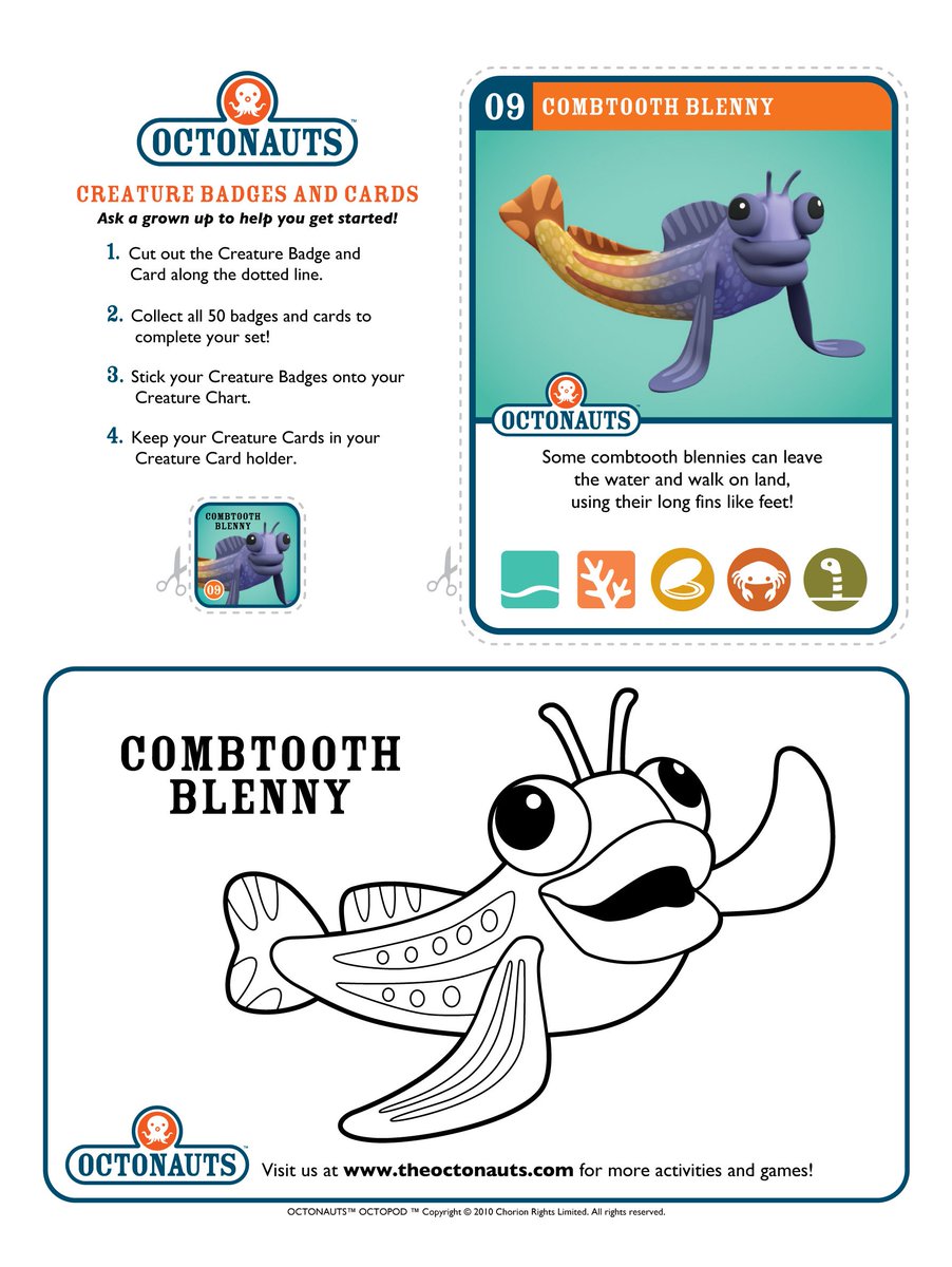 Octonauts Creature Chart