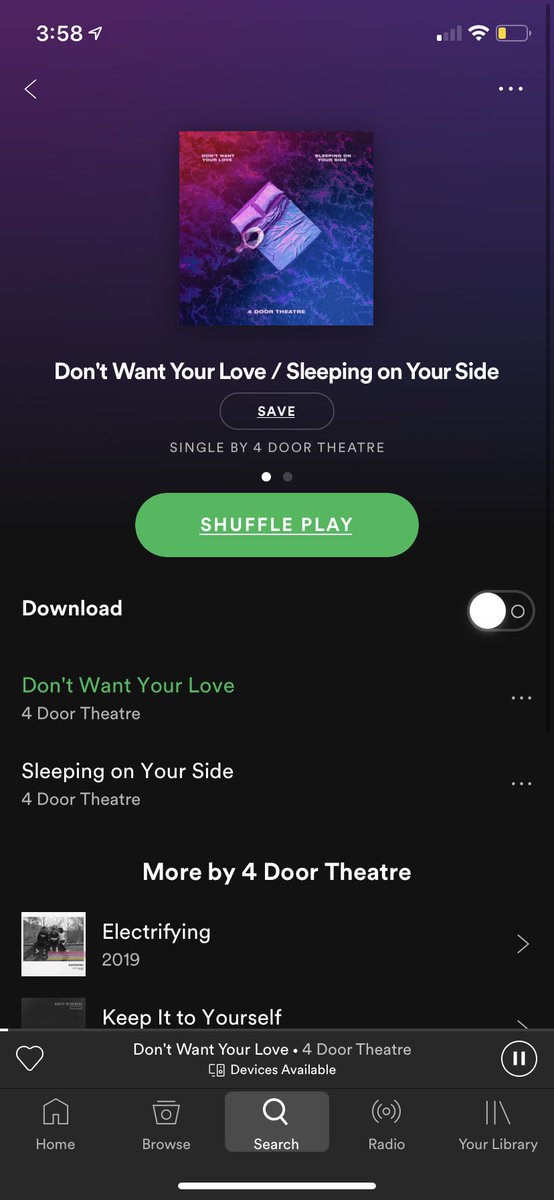 i’ve been listening to <a href="/4DOORTHEATRE/">4 Door Theatre</a> since they first frickin formed. i’ve met them twice. so proud of them.