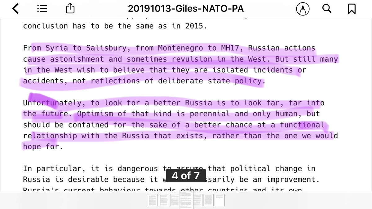 13/ DELIBERATE POLICY: “From Syria to Salisbury, from Montenegro to MH17, Russian actions cause astonishment and sometimes revulsion in the West. But still many in the West wish to believe that they are isolated incidents or accidents, not reflections of deliberate state policy.”