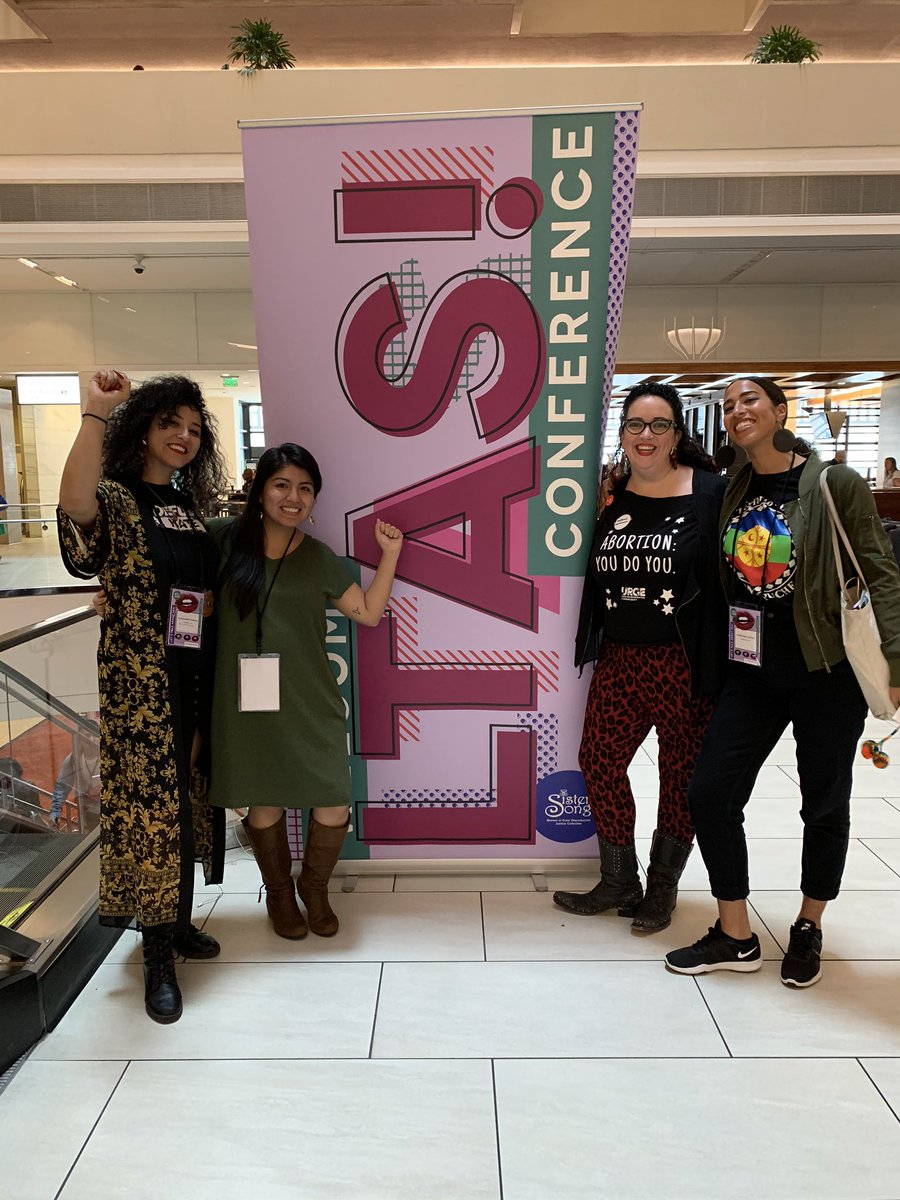 _kolivera's tweet photo. “Shout, ‘self-managed abortion!’” #LTAS2019 @AleLaPlebe @KimberlyInezMcG https://t.co/3lMqDdTpia
