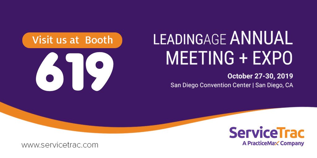 ServiceTrac's tweet image. Looking forward to seeing you at @LeadingAge 2019.