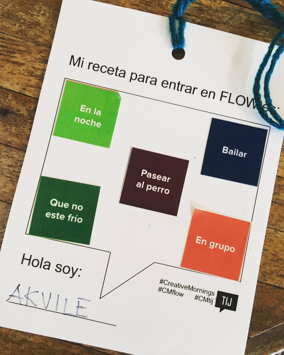 ASataite's tweet image. #CreativeMornings #CMTij #CMFlow