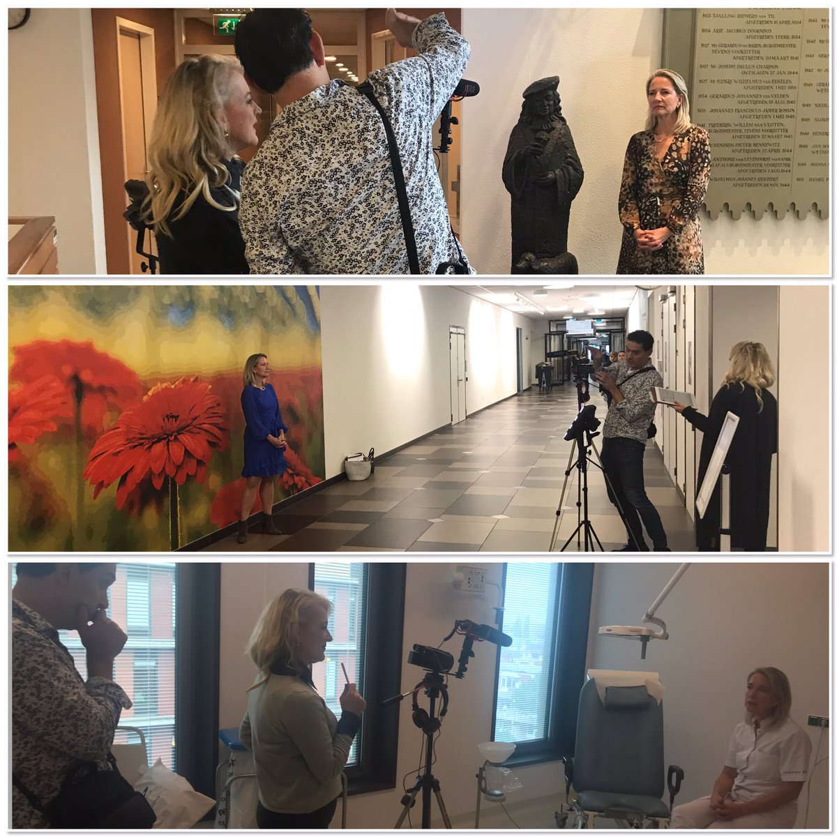 Ochtend bikkelen voor en achter de camera. impressie van ‘the making of’ 7 mini college’s over medisch en persoonlijk leiderschap door Prof. <a href="/carinahilders/">Carina Hilders</a>. Houd de nieuwsbrief van @academiemedisch in de gaten om de college’s te volgen..