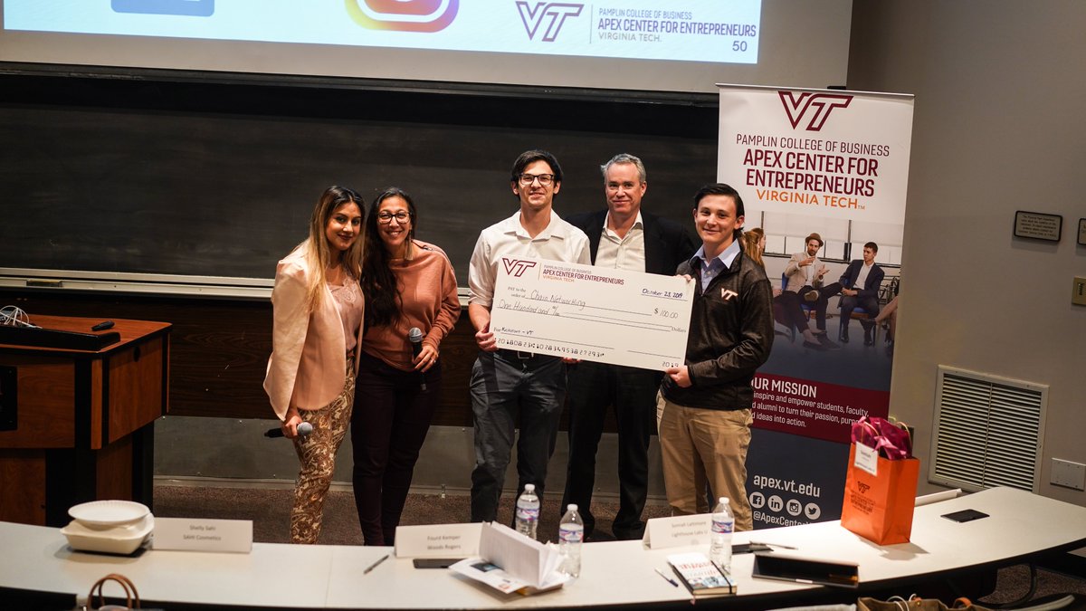 ApexCenterVT's tweet photo. Congratulations to all of our winners from Wednesday nights #KickStartVT #LivePitch competition! Teams Cordia, LookBook, VindAuto, and Chain Networking joined us to pitch their ideas live to a panel of judges for critiques, advice, and as always, money! https://t.co/WJcFl0NWWH