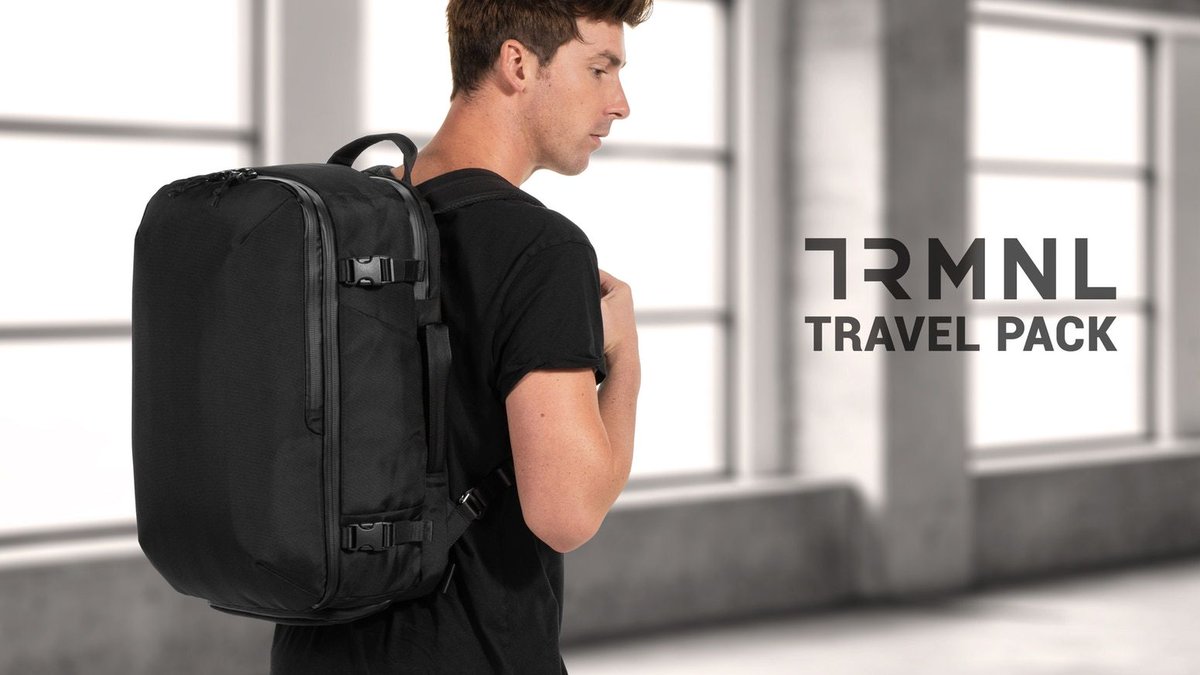 The_Crowds's tweet photo. Sleek, functional &amp; exceptionally durable. Pack all your essentials in the carry-on travel backpack designed for your life on the move - TRMNL Travel Pack is now on #Kickstarter. https://t.co/M2zpXHKYKW #bag #travel #design #carryon #backpack #luggage #style #functionalbag https://t.co/eIeYD4WjKH